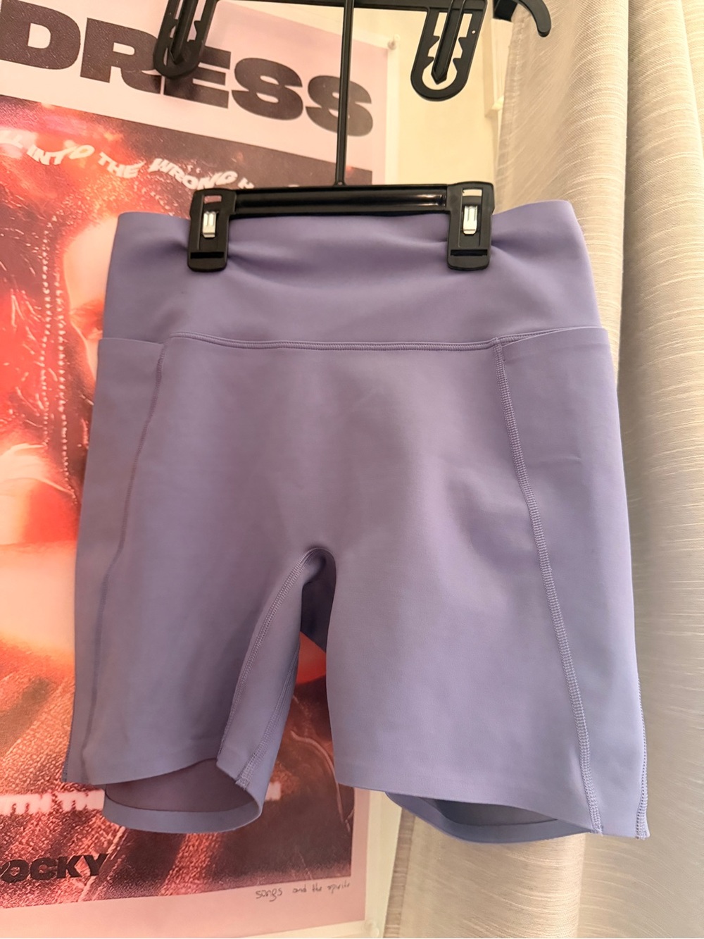 Nike Lavender High-Waist Bike Shorts